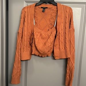 Women Cardigan with Tube Top